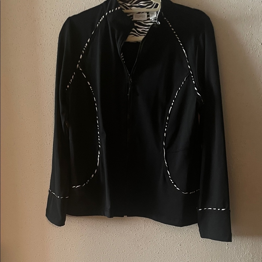 Chico's Zenergy Zebra Print Top